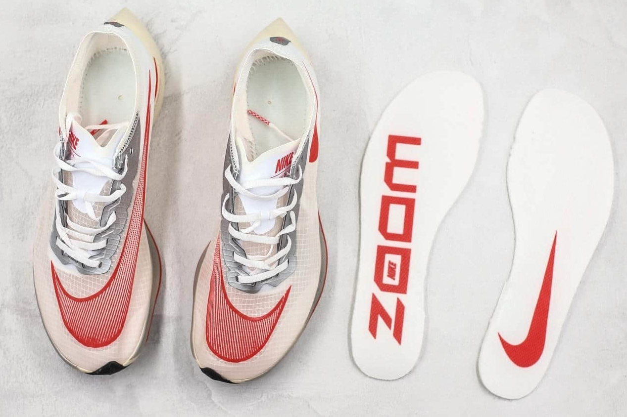 Nike Air ZoomX Vaporfly Next% White Gym Red AO4568-610 - Unmatched Performance and Style at Your Feet